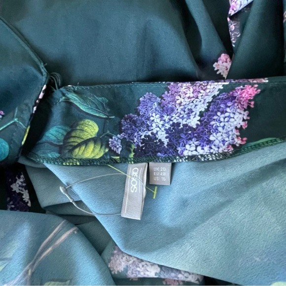 ASOS maternity floral wide leg Jumpsuit 29050 - Picture 13 of 15